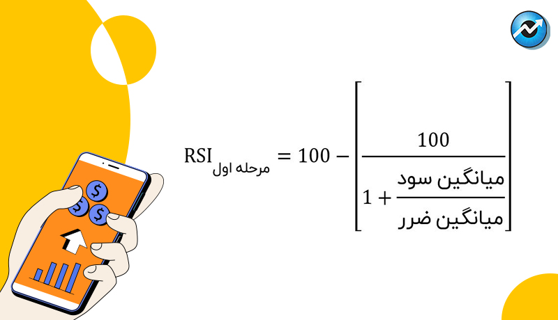 فرمول مرحله اول اندیکاتور RSI